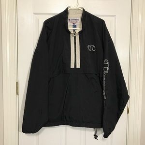 Champion SpellOut 1/2 Zip Pullover Windbreaker XL